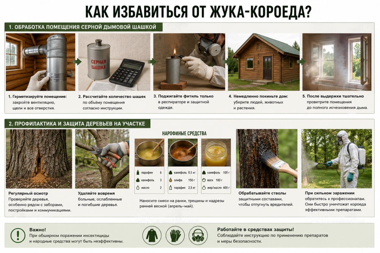 Как избавиться от жука-короеда